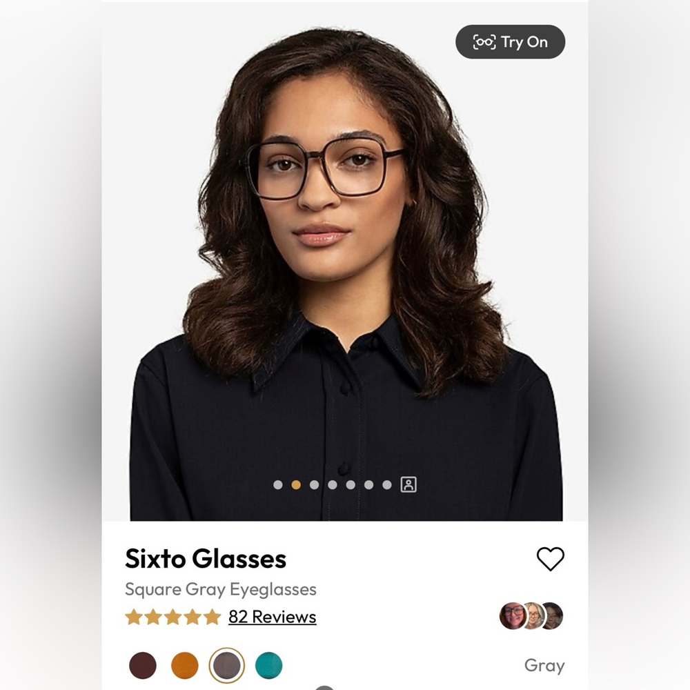 EyebuyDirect | Sixto Large Square Blue Light Glasses